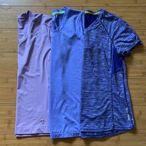 3 ladies Play dry workout shirts